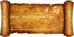 Abel Szókratész névjegykártya